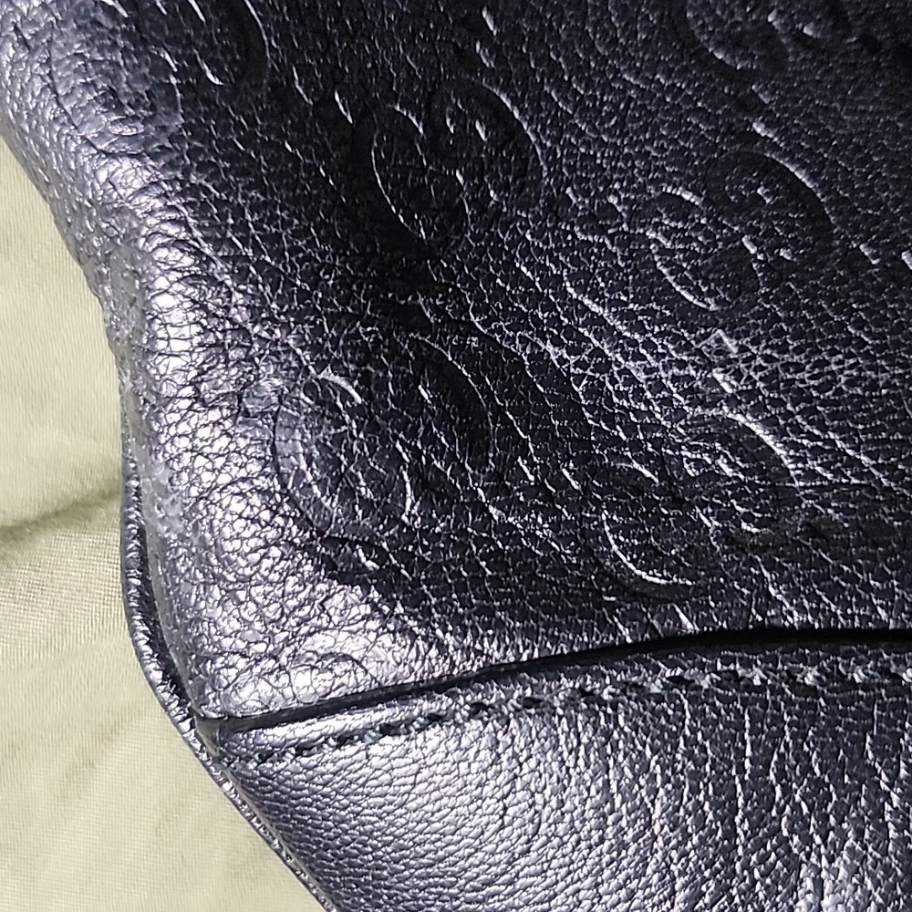 Gucci guccissima black shoulder hobo. - Picture 14 of 16